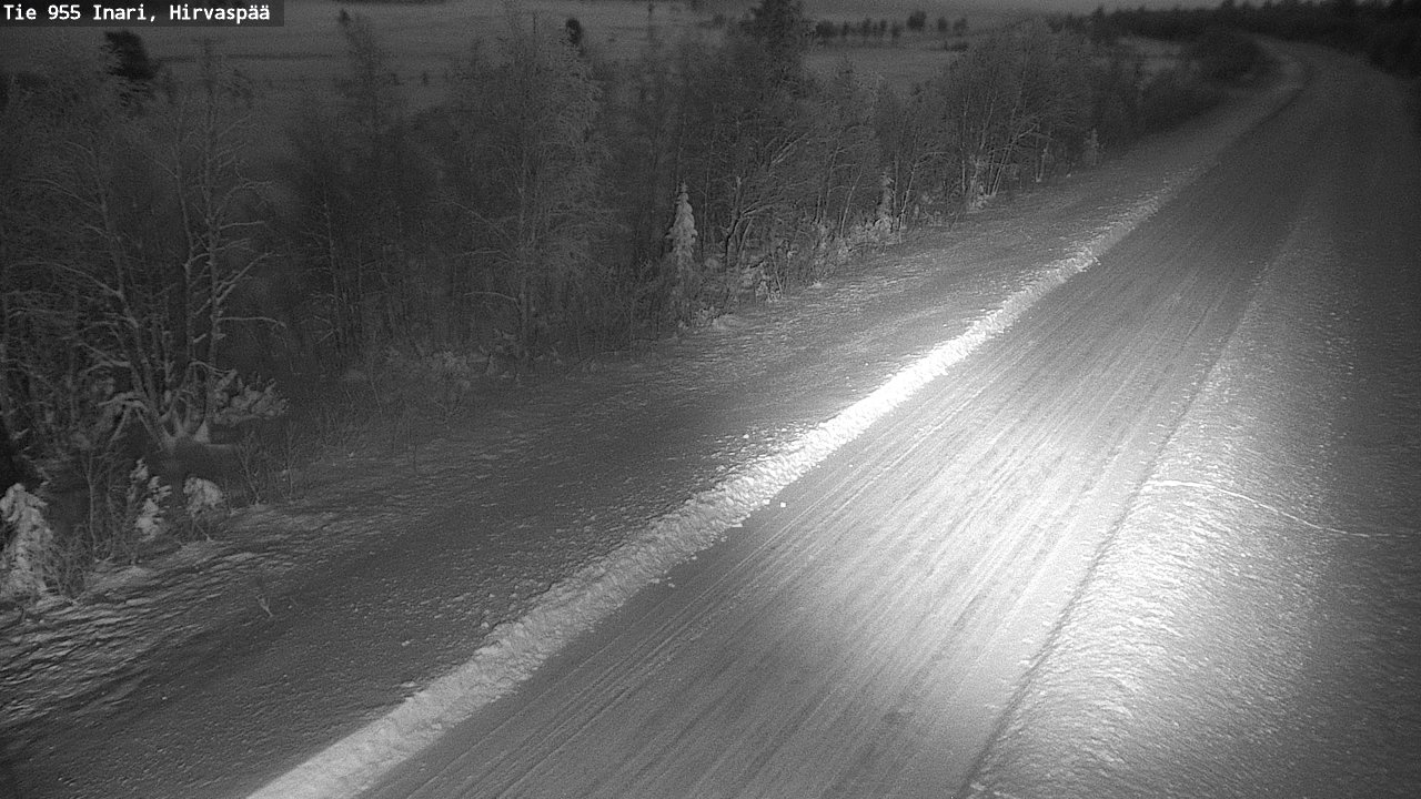 Weather Camera Image Väg 955 Enare, Hirvaspää, Inari, Lappi