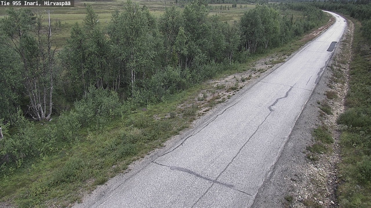 Kelikamerat Kuva Tie 955 Inari, Hirvaspää, Inari, Lappi