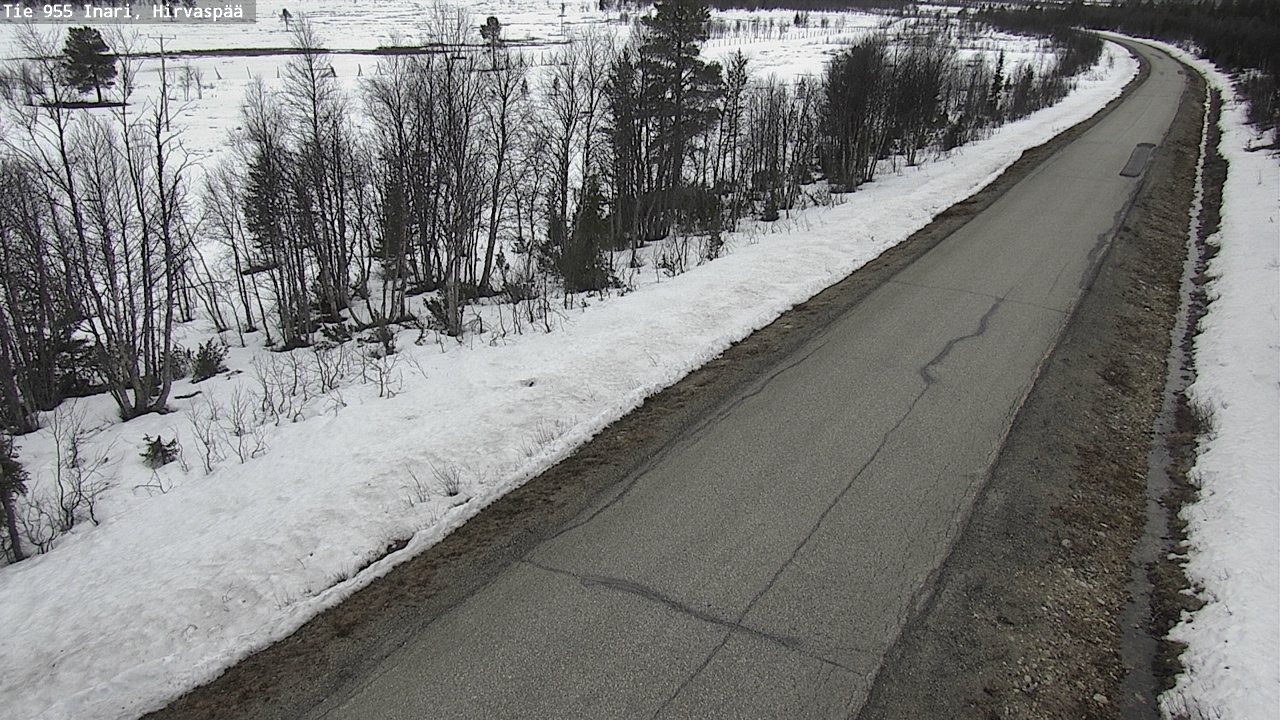 Weather Camera Image Väg 955 Enare, Hirvaspää, Inari, Lappi