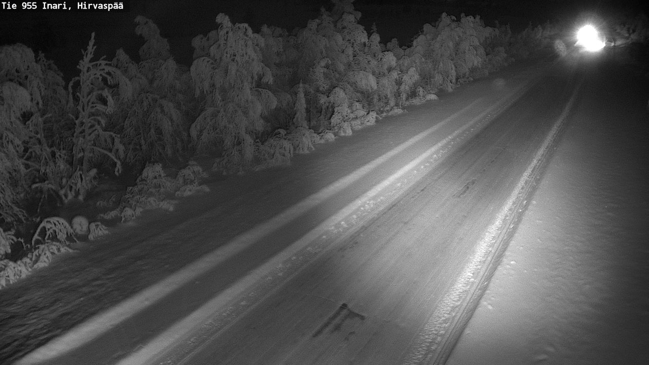 Kelikamerat Kuva Tie 955 Inari, Hirvaspää, Inari, Lappi