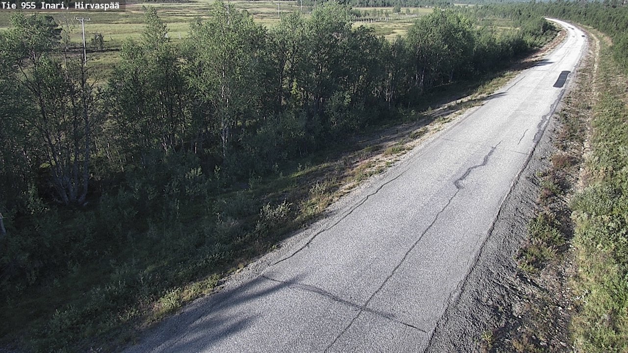 Weather Camera Image Väg 955 Enare, Hirvaspää, Inari, Lappi