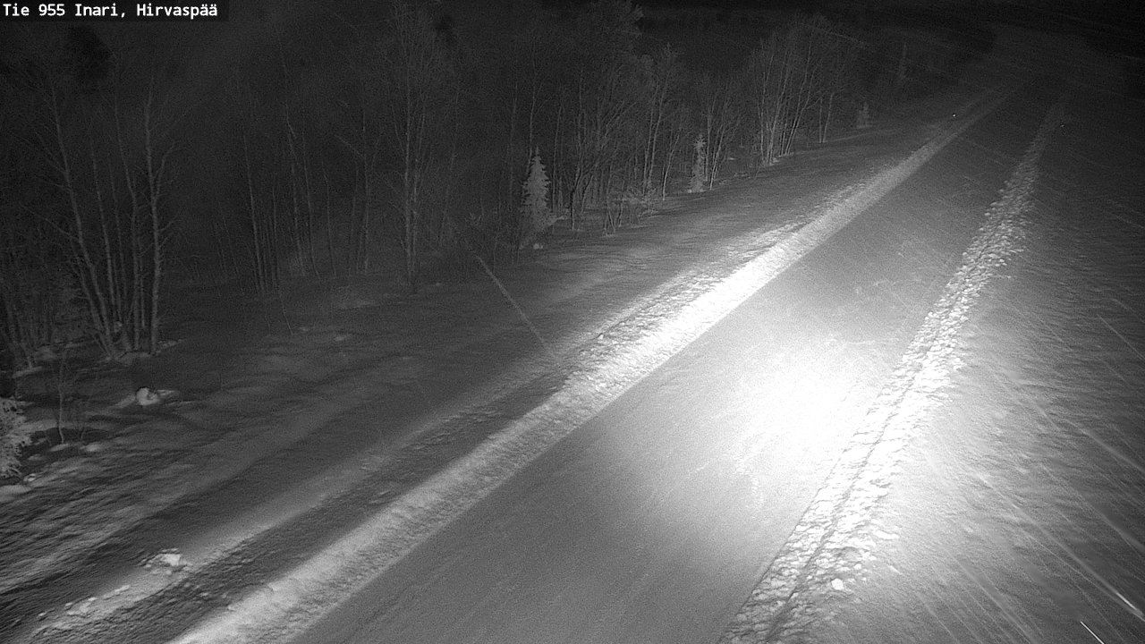 Kelikamerat Kuva Tie 955 Inari, Hirvaspää, Inari, Lappi