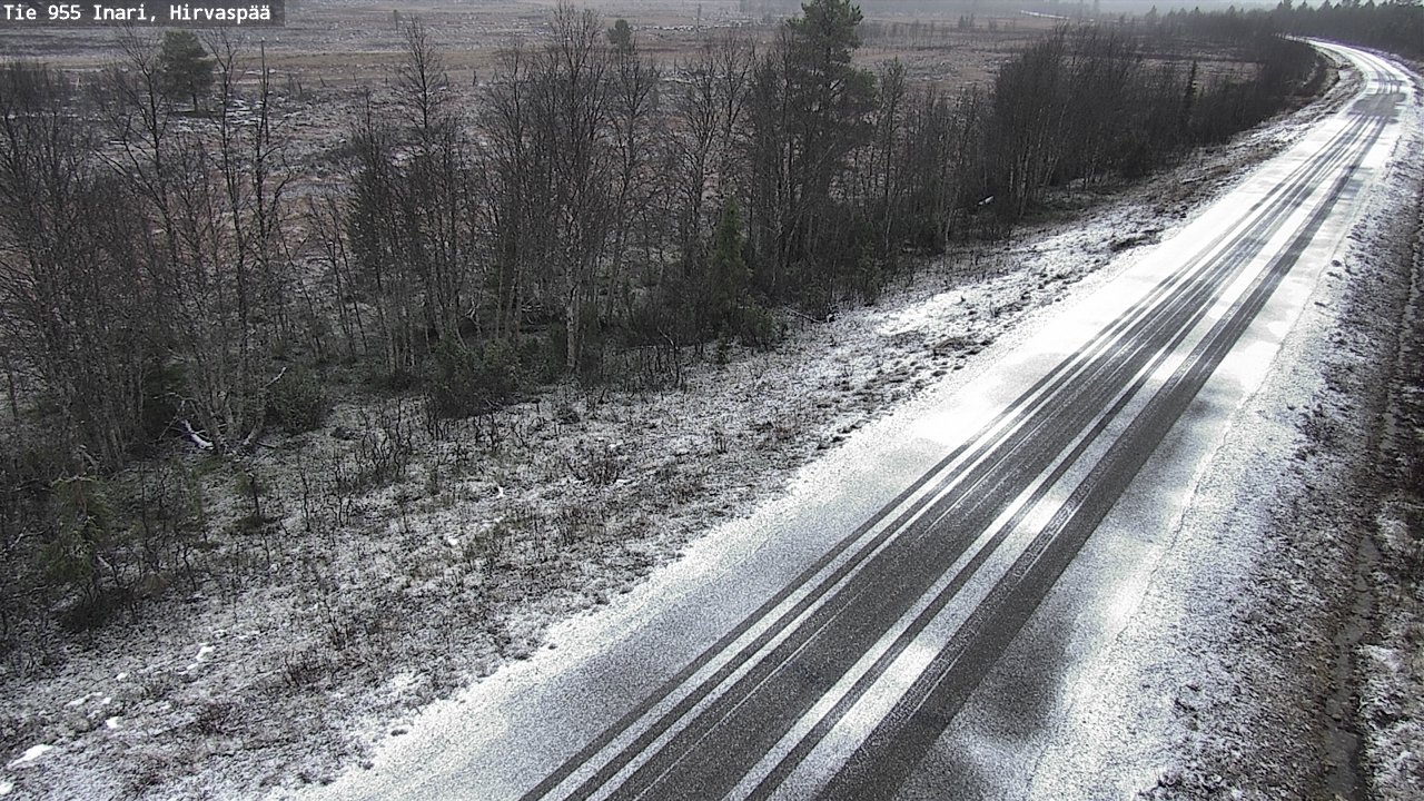 Kelikamerat Kuva Tie 955 Inari, Hirvaspää, Inari, Lappi