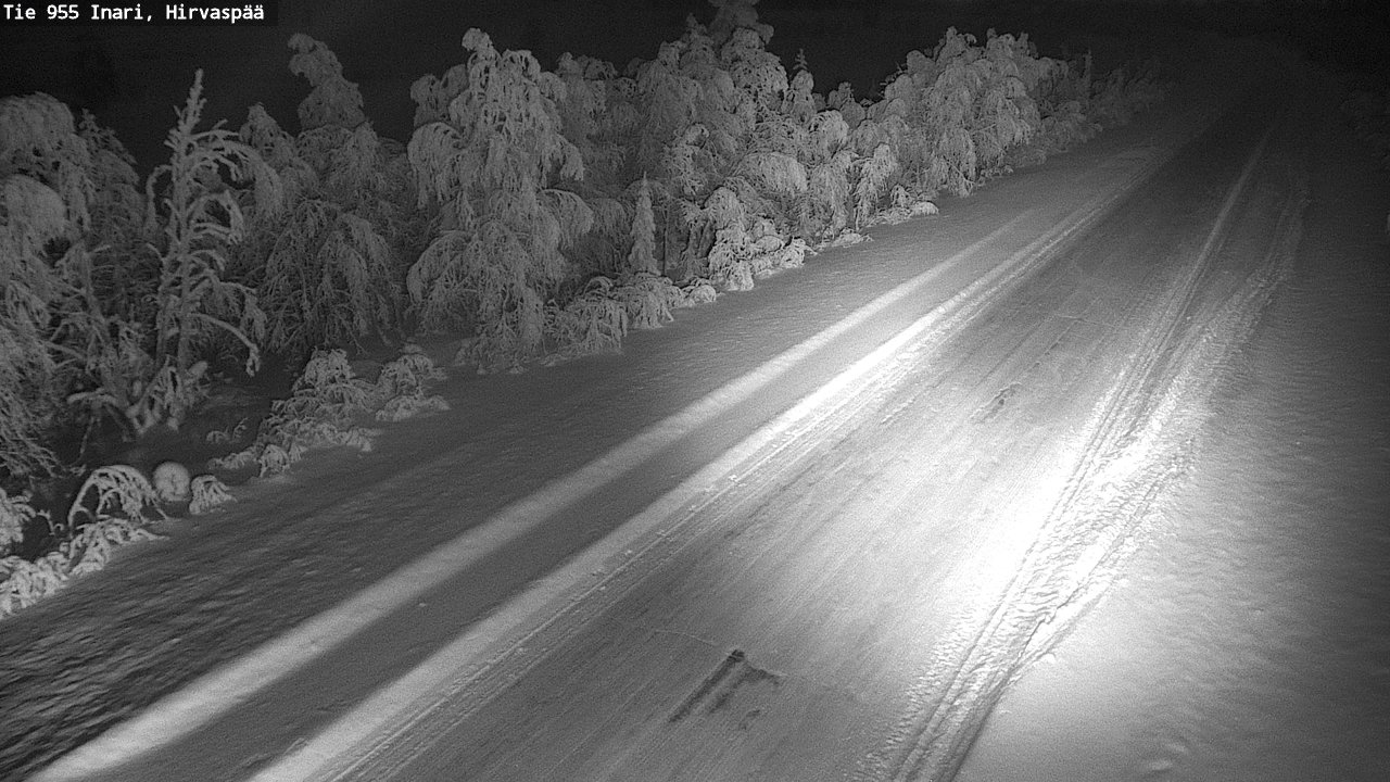 Kelikamerat Kuva Tie 955 Inari, Hirvaspää, Inari, Lappi