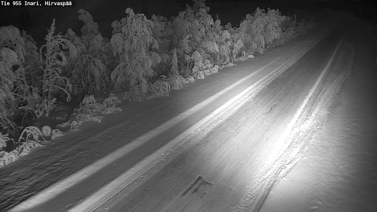 Kelikamerat Kuva Tie 955 Inari, Hirvaspää, Inari, Lappi