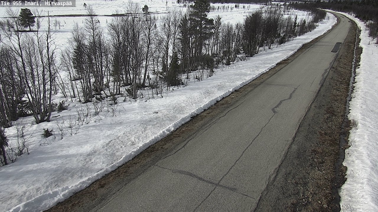 Weather Camera Image Väg 955 Enare, Hirvaspää, Inari, Lappi