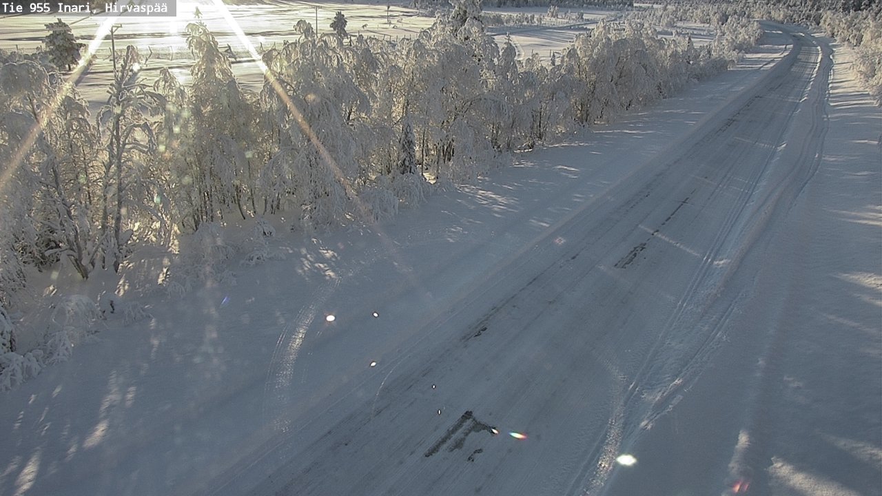 Weather Camera Image Väg 955 Enare, Hirvaspää, Inari, Lappi