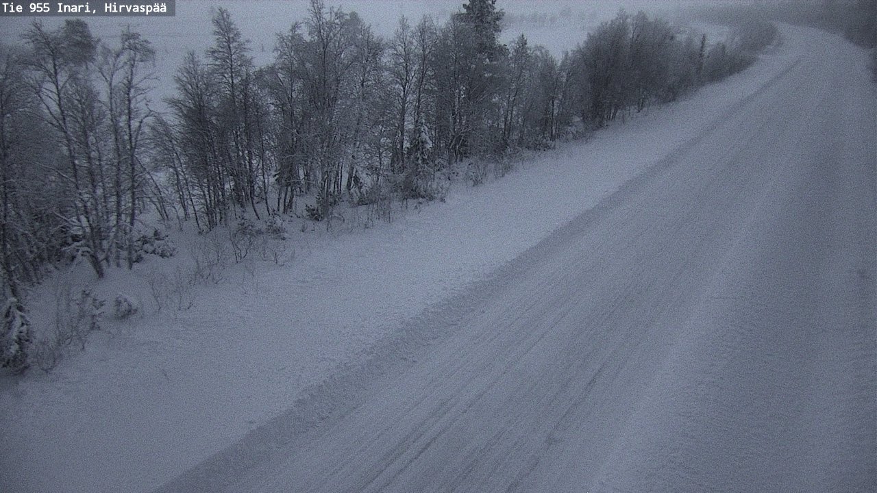 Weather Camera Image Väg 955 Enare, Hirvaspää, Inari, Lappi
