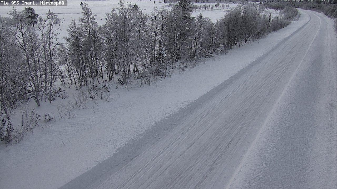 Weather Camera Image Väg 955 Enare, Hirvaspää, Inari, Lappi