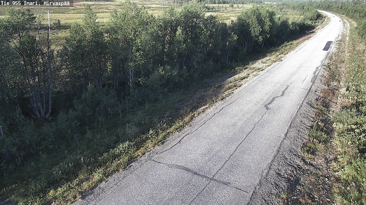 Weather Camera Image Väg 955 Enare, Hirvaspää, Inari, Lappi