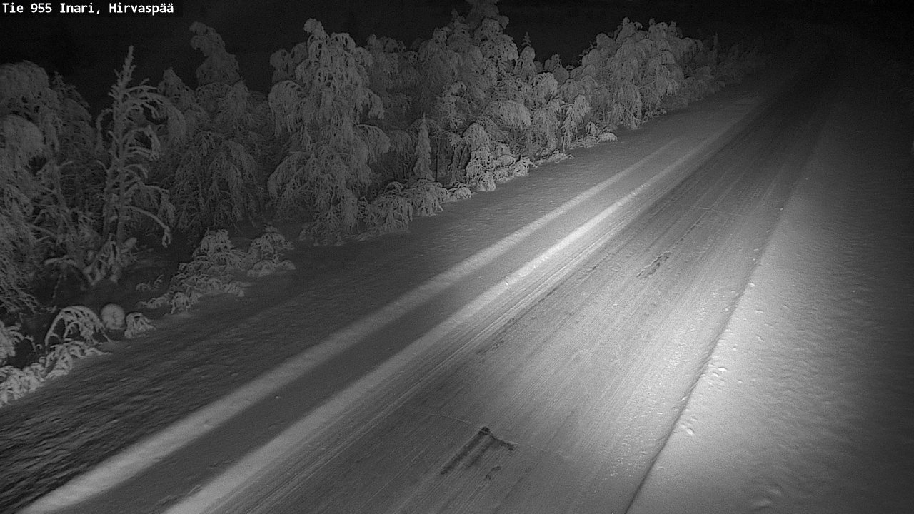 Kelikamerat Kuva Tie 955 Inari, Hirvaspää, Inari, Lappi