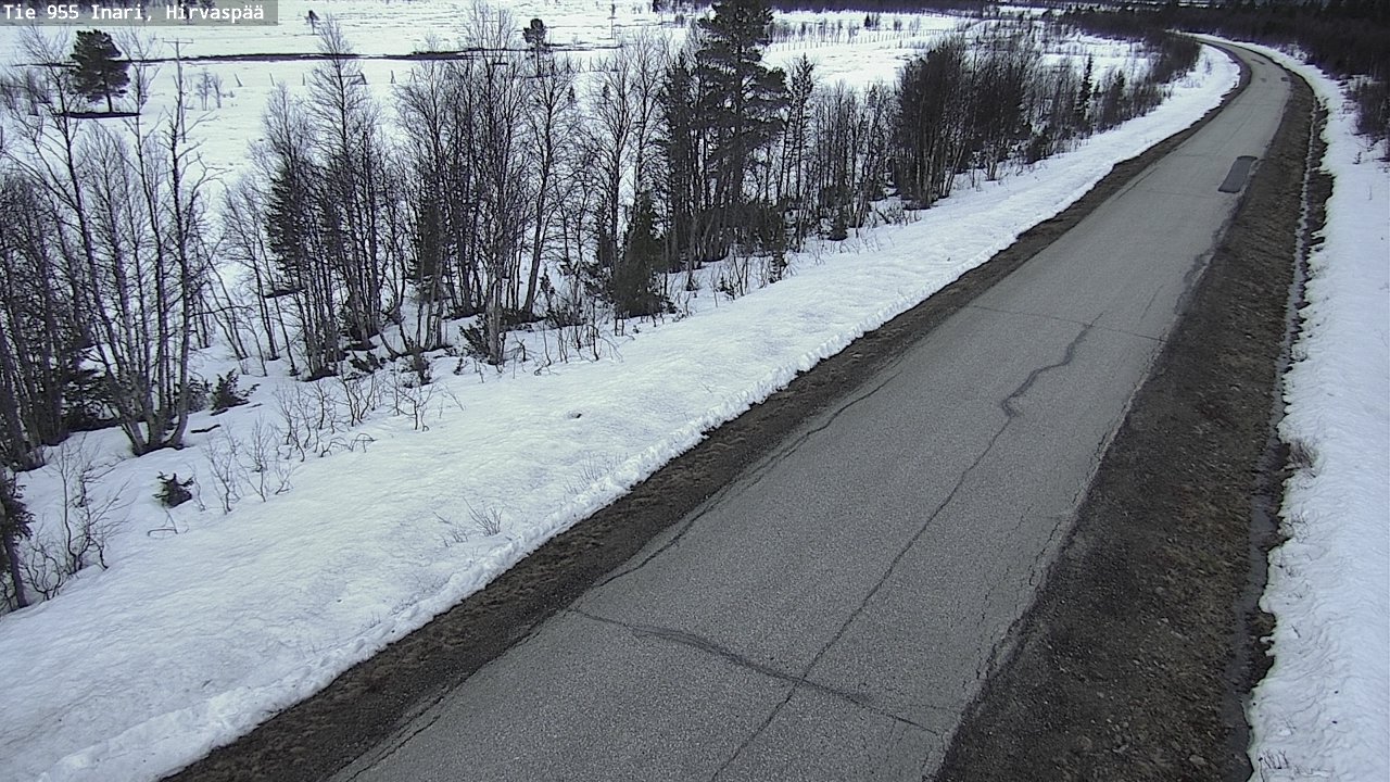 Weather Camera Image Väg 955 Enare, Hirvaspää, Inari, Lappi