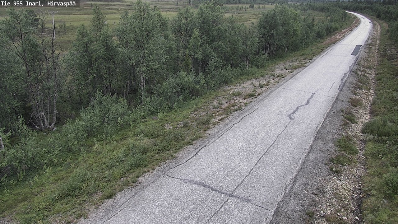 Kelikamerat Kuva Tie 955 Inari, Hirvaspää, Inari, Lappi