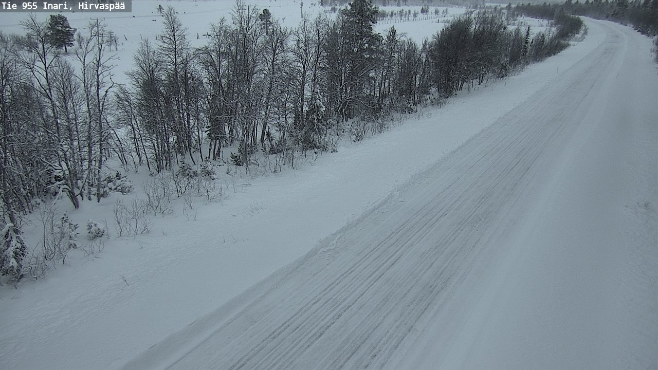 Kelikamerat Kuva Tie 955 Inari, Hirvaspää, Inari, Lappi