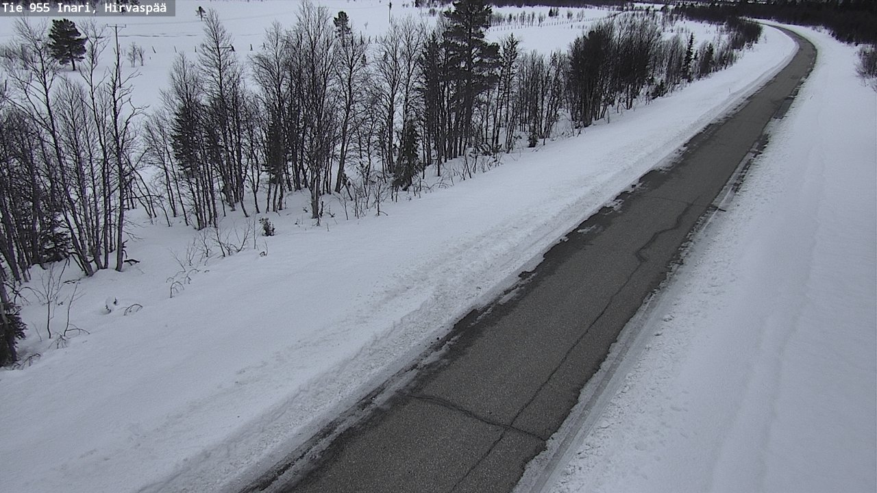 Kelikamerat Kuva Tie 955 Inari, Hirvaspää, Inari, Lappi