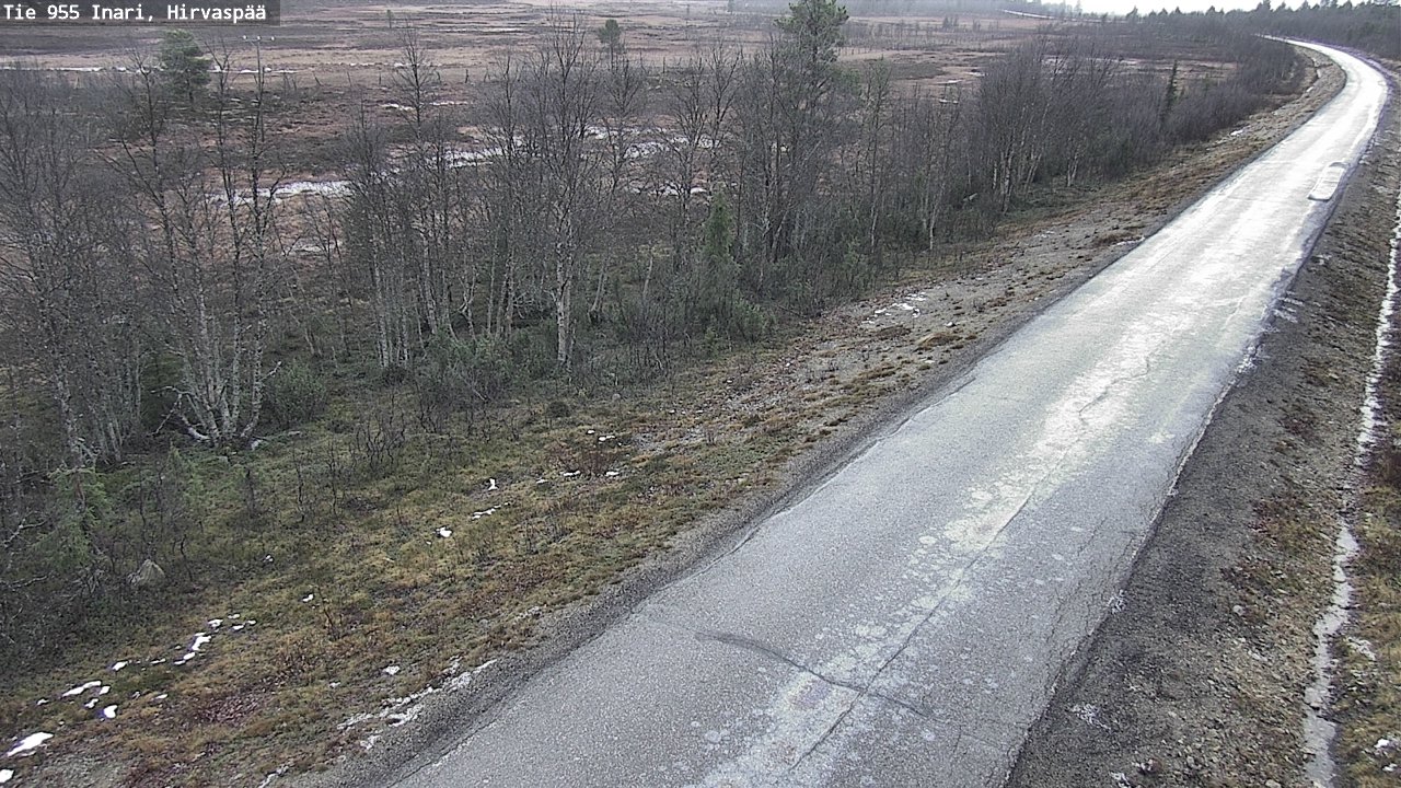 Kelikamerat Kuva Tie 955 Inari, Hirvaspää, Inari, Lappi