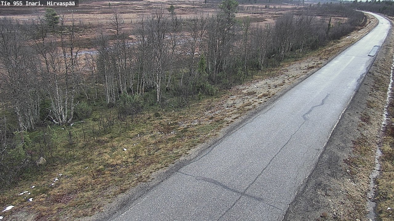 Kelikamerat Kuva Tie 955 Inari, Hirvaspää, Inari, Lappi