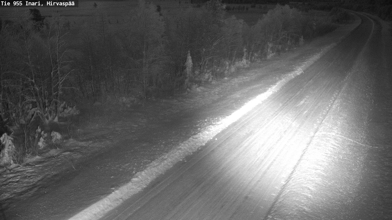 Weather Camera Image Road 955 Inari, Hirvaspää, Inari, Lappi
