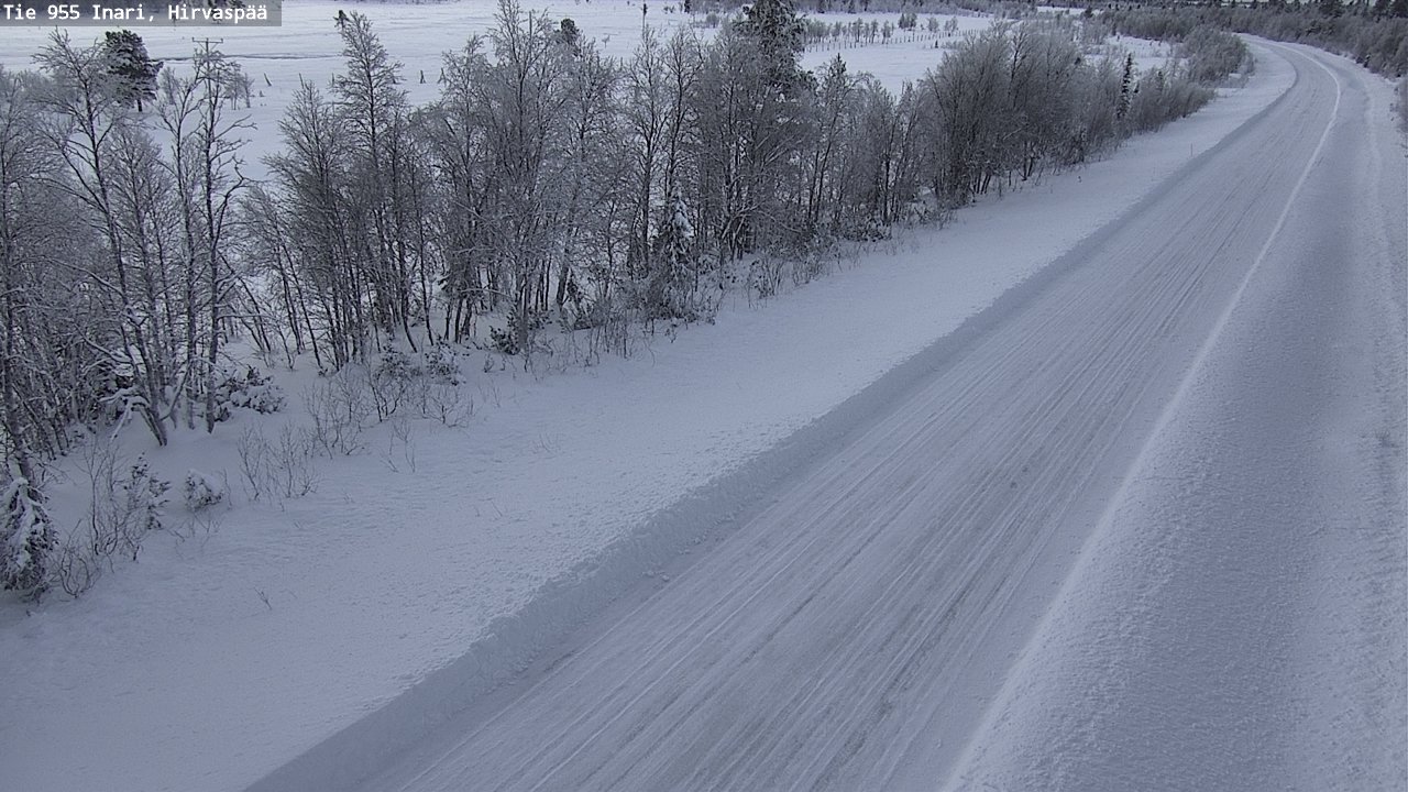 Weather Camera Image Väg 955 Enare, Hirvaspää, Inari, Lappi
