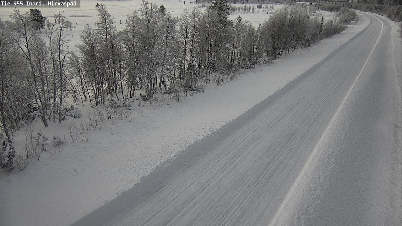 Weather Camera Image Väg 955 Enare, Hirvaspää, Inari, Lappi