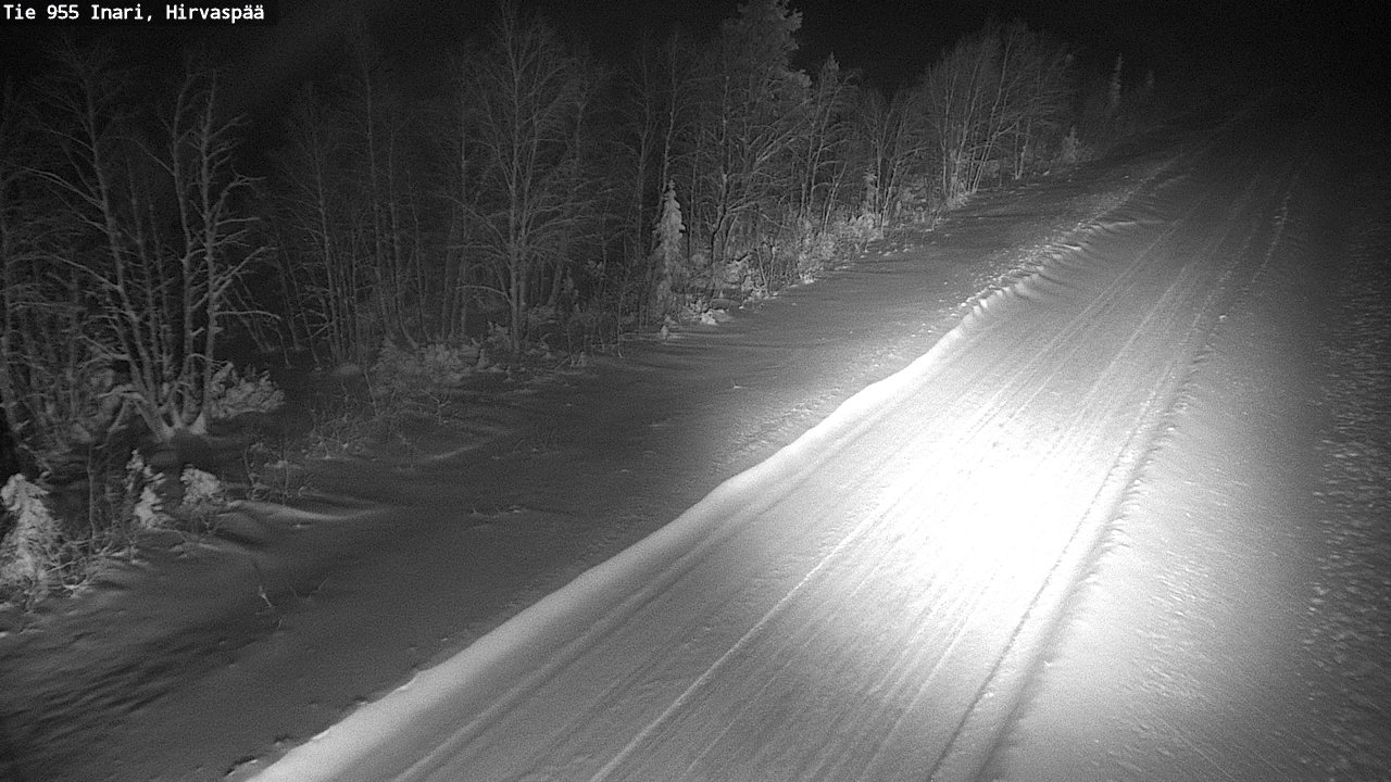 Kelikamerat Kuva Tie 955 Inari, Hirvaspää, Inari, Lappi