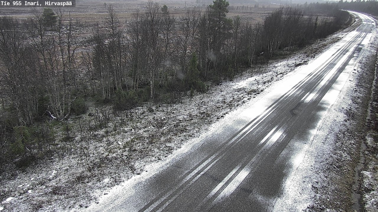 Kelikamerat Kuva Tie 955 Inari, Hirvaspää, Inari, Lappi