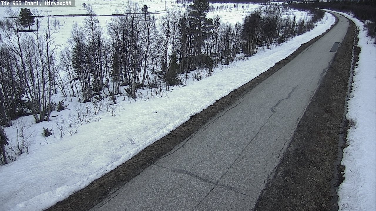 Weather Camera Image Väg 955 Enare, Hirvaspää, Inari, Lappi