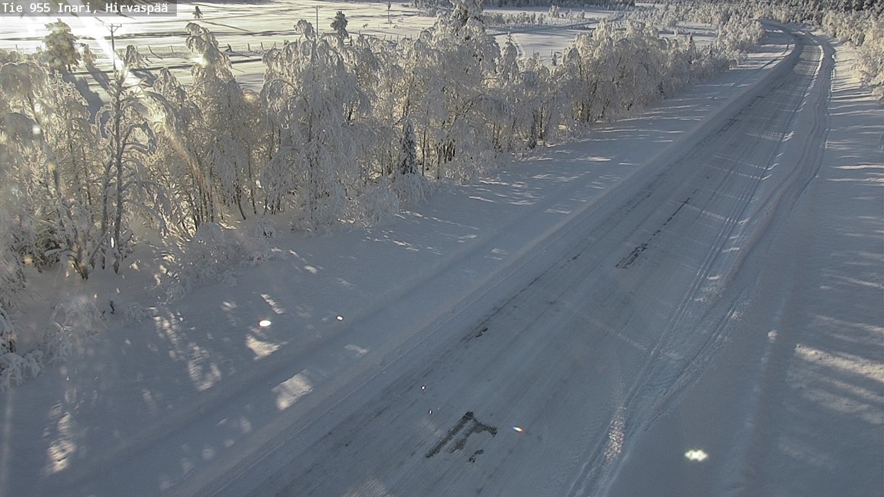 Weather Camera Image Väg 955 Enare, Hirvaspää, Inari, Lappi