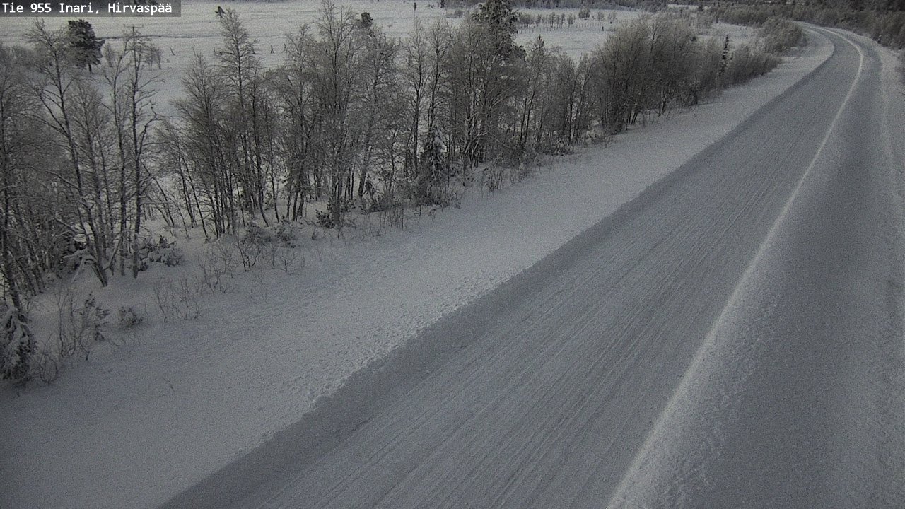 Weather Camera Image Road 955 Inari, Hirvaspää, Inari, Lappi
