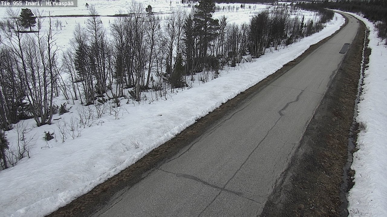 Weather Camera Image Väg 955 Enare, Hirvaspää, Inari, Lappi