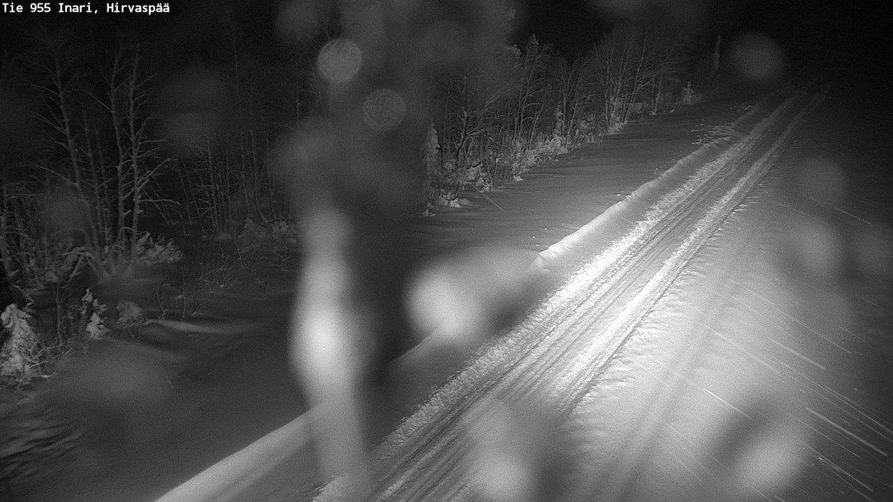 Weather Camera Image Road 955 Inari, Hirvaspää, Inari, Lappi