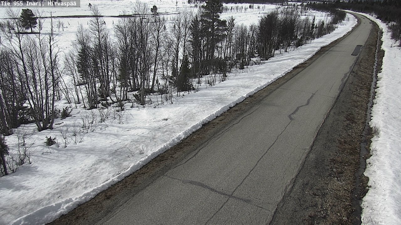 Weather Camera Image Väg 955 Enare, Hirvaspää, Inari, Lappi