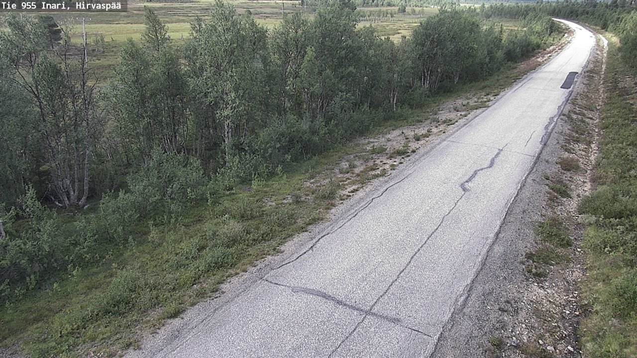 Weather Camera Image Road 955 Inari, Hirvaspää, Inari, Lappi