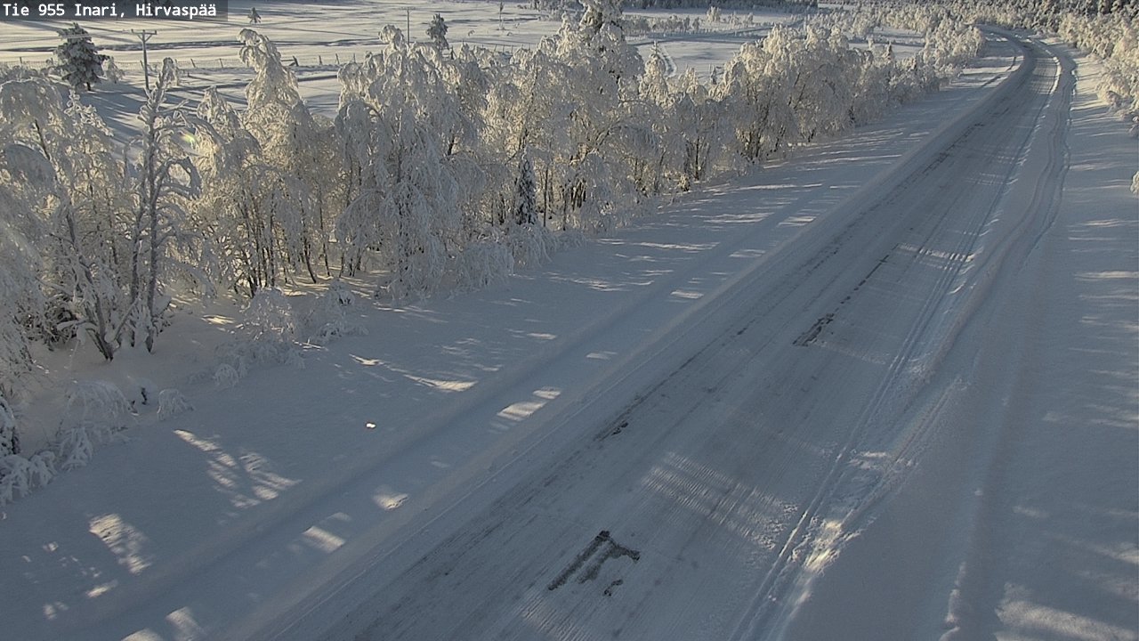 Weather Camera Image Road 955 Inari, Hirvaspää, Inari, Lappi