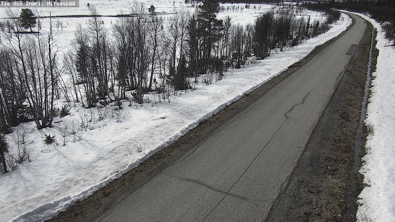 Weather Camera Image Väg 955 Enare, Hirvaspää, Inari, Lappi
