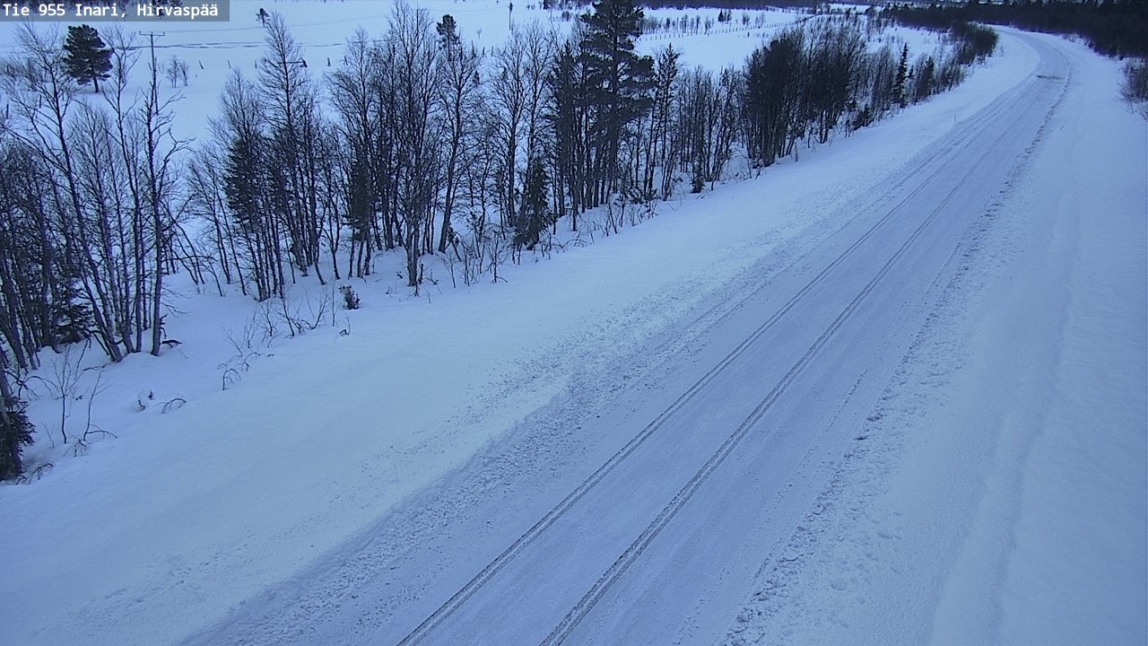 Kelikamerat Kuva Tie 955 Inari, Hirvaspää, Inari, Lappi