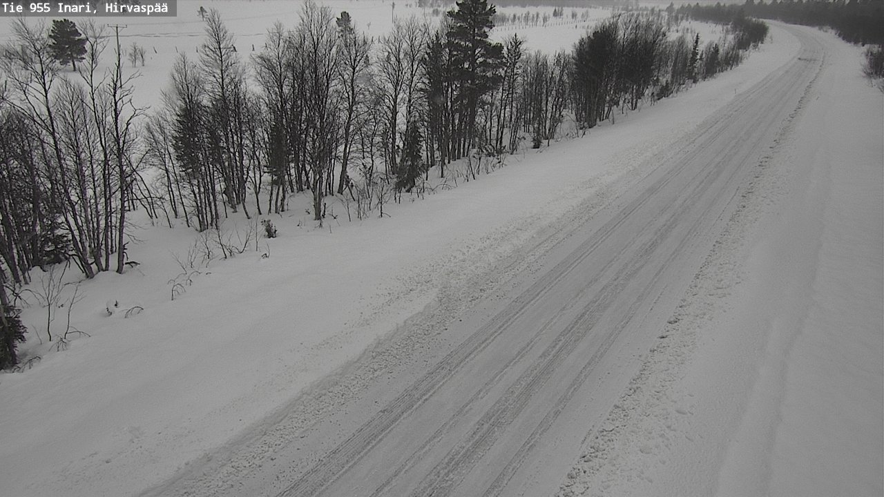 Kelikamerat Kuva Tie 955 Inari, Hirvaspää, Inari, Lappi