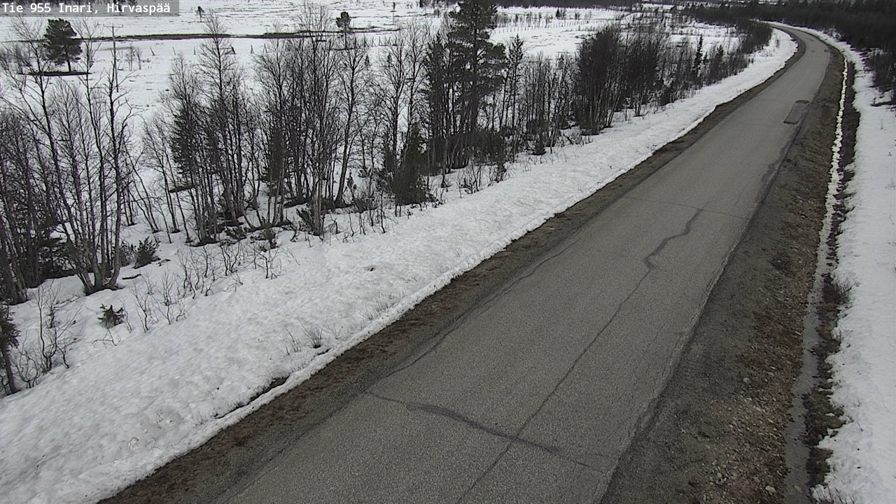 Weather Camera Image Väg 955 Enare, Hirvaspää, Inari, Lappi