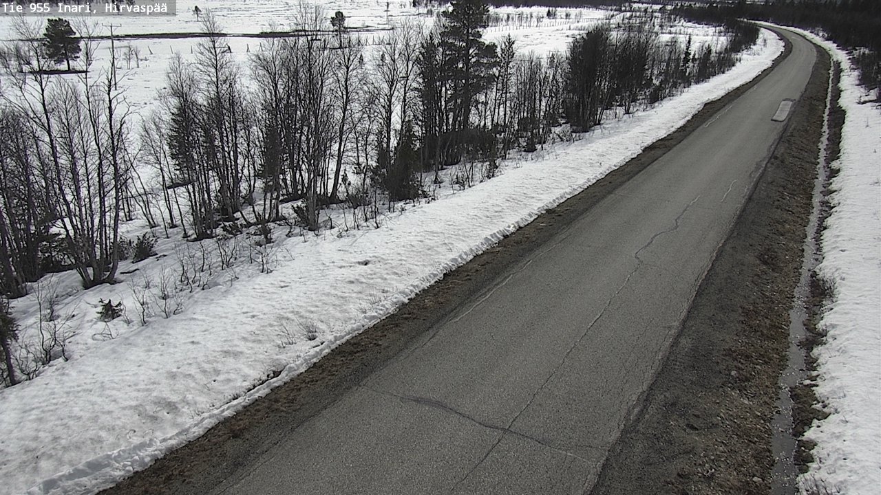 Weather Camera Image Väg 955 Enare, Hirvaspää, Inari, Lappi