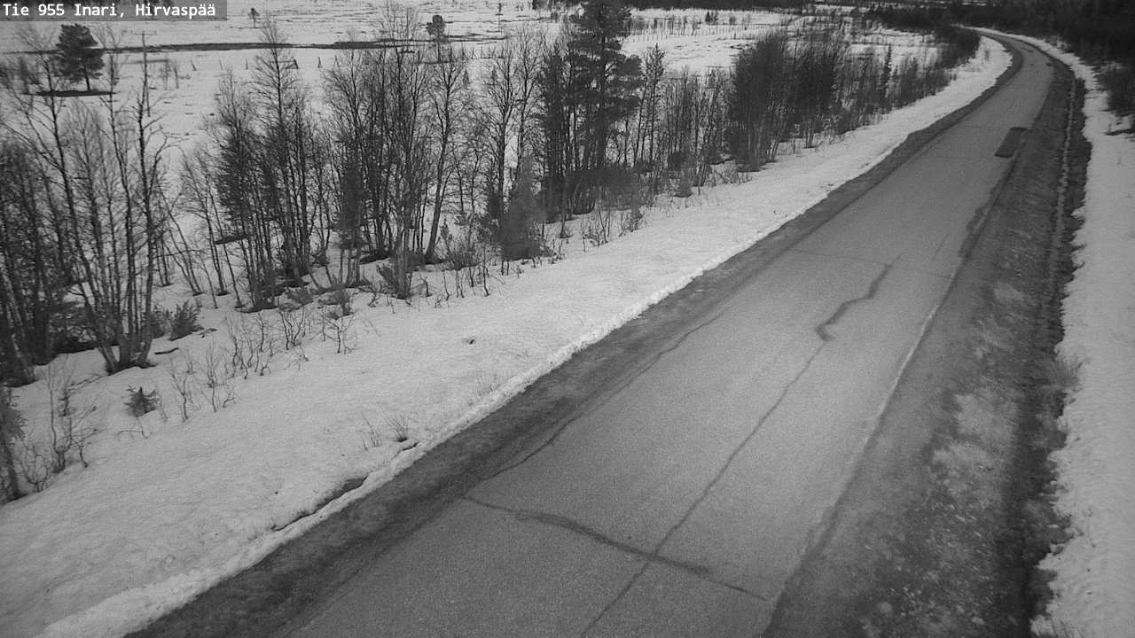 Weather Camera Image Road 955 Inari, Hirvaspää, Inari, Lappi