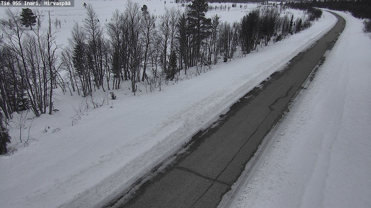 Kelikamerat Kuva Tie 955 Inari, Hirvaspää, Inari, Lappi