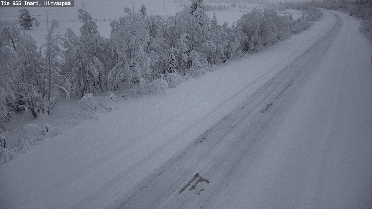 Kelikamerat Kuva Tie 955 Inari, Hirvaspää, Inari, Lappi