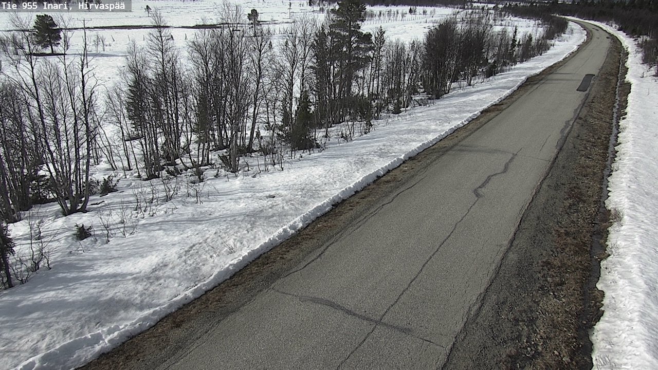 Weather Camera Image Väg 955 Enare, Hirvaspää, Inari, Lappi