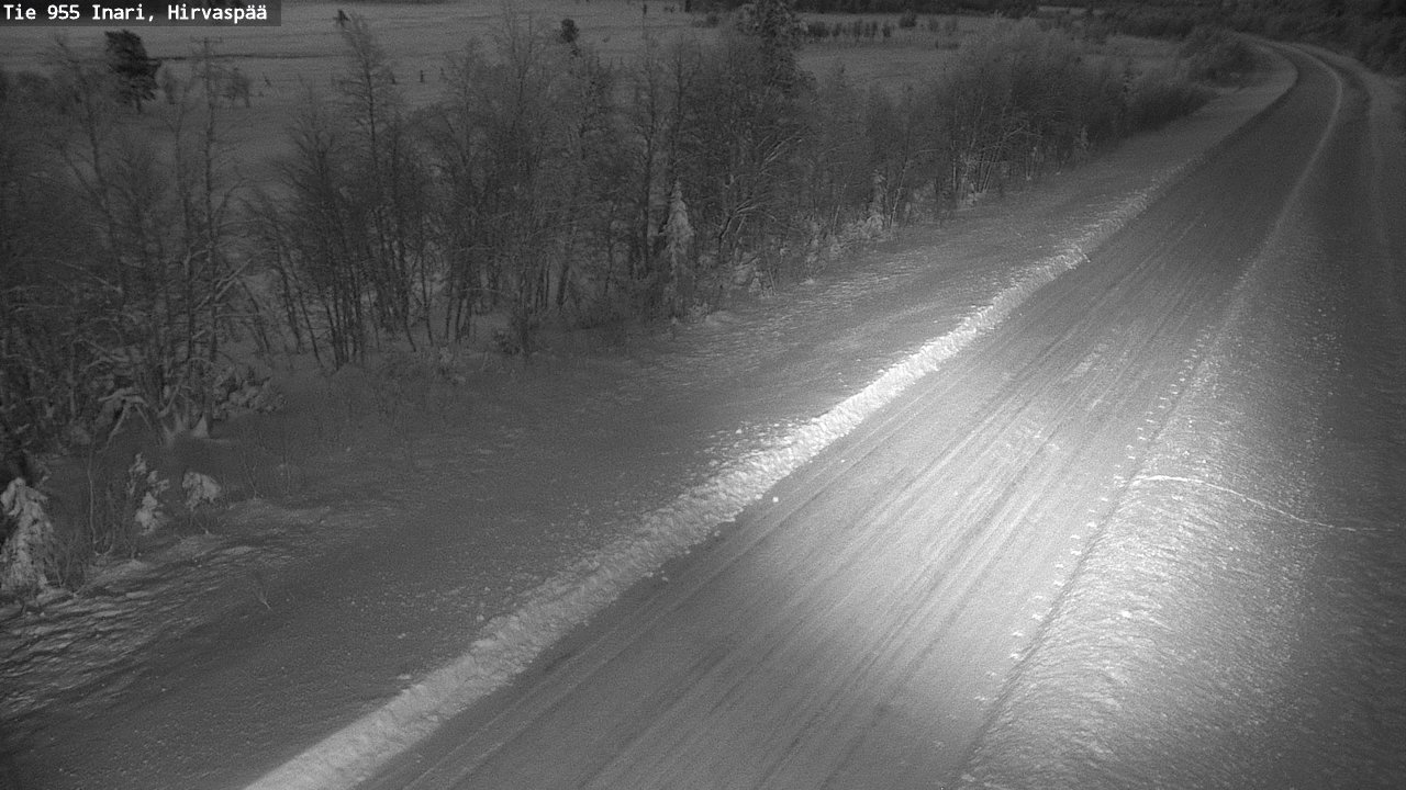 Weather Camera Image Road 955 Inari, Hirvaspää, Inari, Lappi
