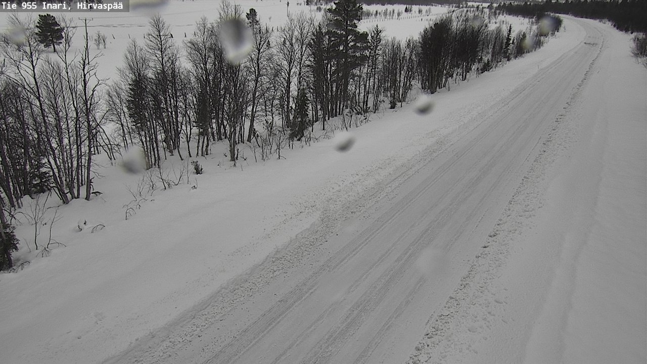 Kelikamerat Kuva Tie 955 Inari, Hirvaspää, Inari, Lappi