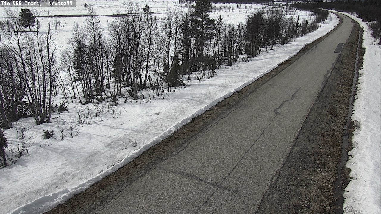 Weather Camera Image Väg 955 Enare, Hirvaspää, Inari, Lappi