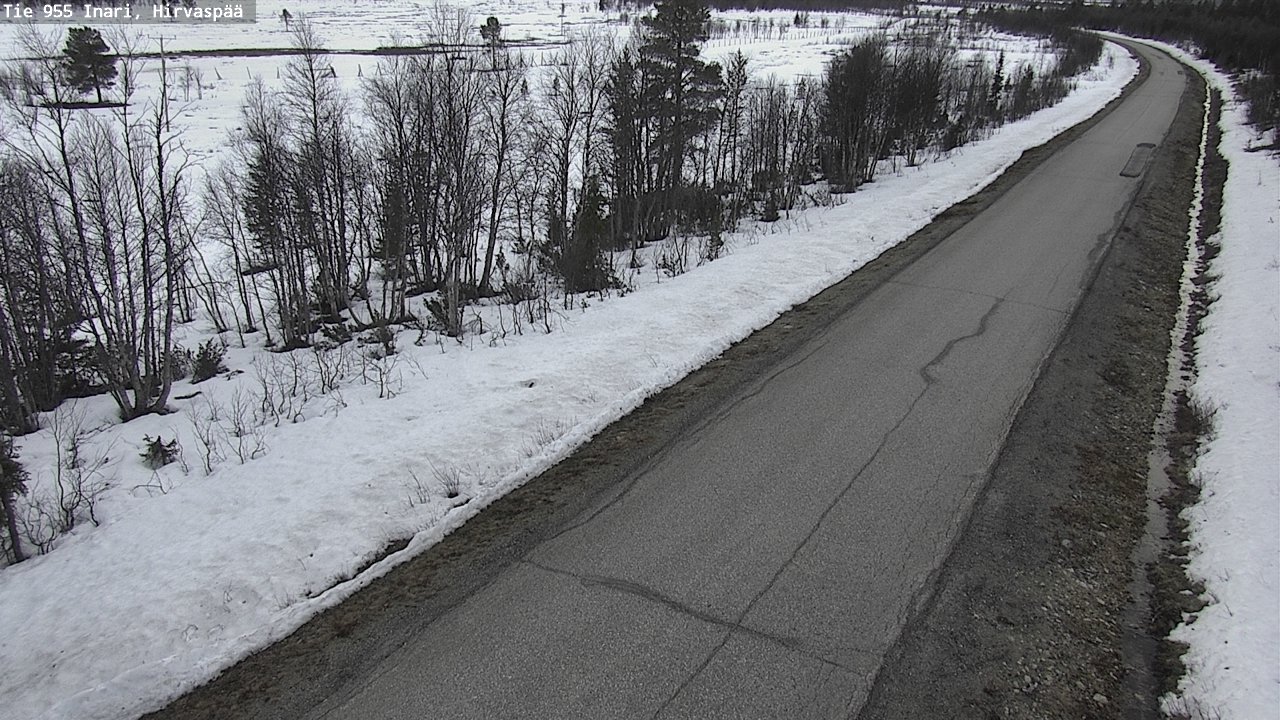 Weather Camera Image Väg 955 Enare, Hirvaspää, Inari, Lappi