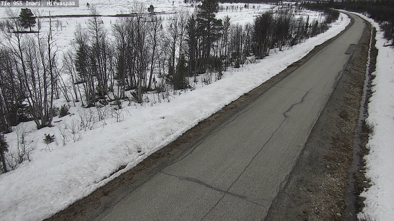 Weather Camera Image Väg 955 Enare, Hirvaspää, Inari, Lappi