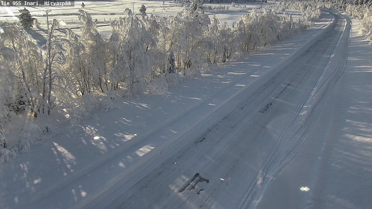 Weather Camera Image Road 955 Inari, Hirvaspää, Inari, Lappi