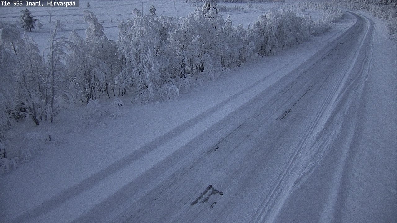 Kelikamerat Kuva Tie 955 Inari, Hirvaspää, Inari, Lappi